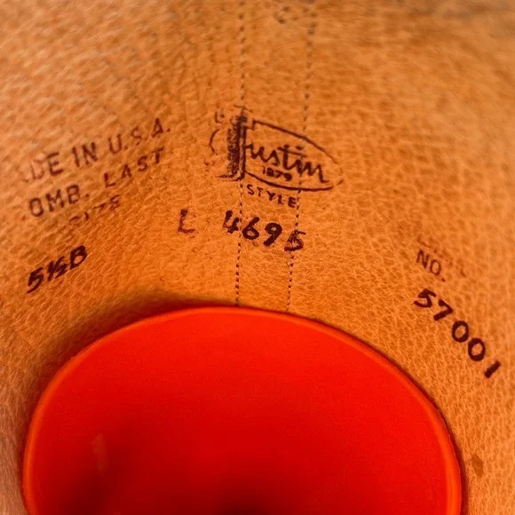 Justin western cowgirl boots 5.5 good used condition leather - Picture 4 of 14